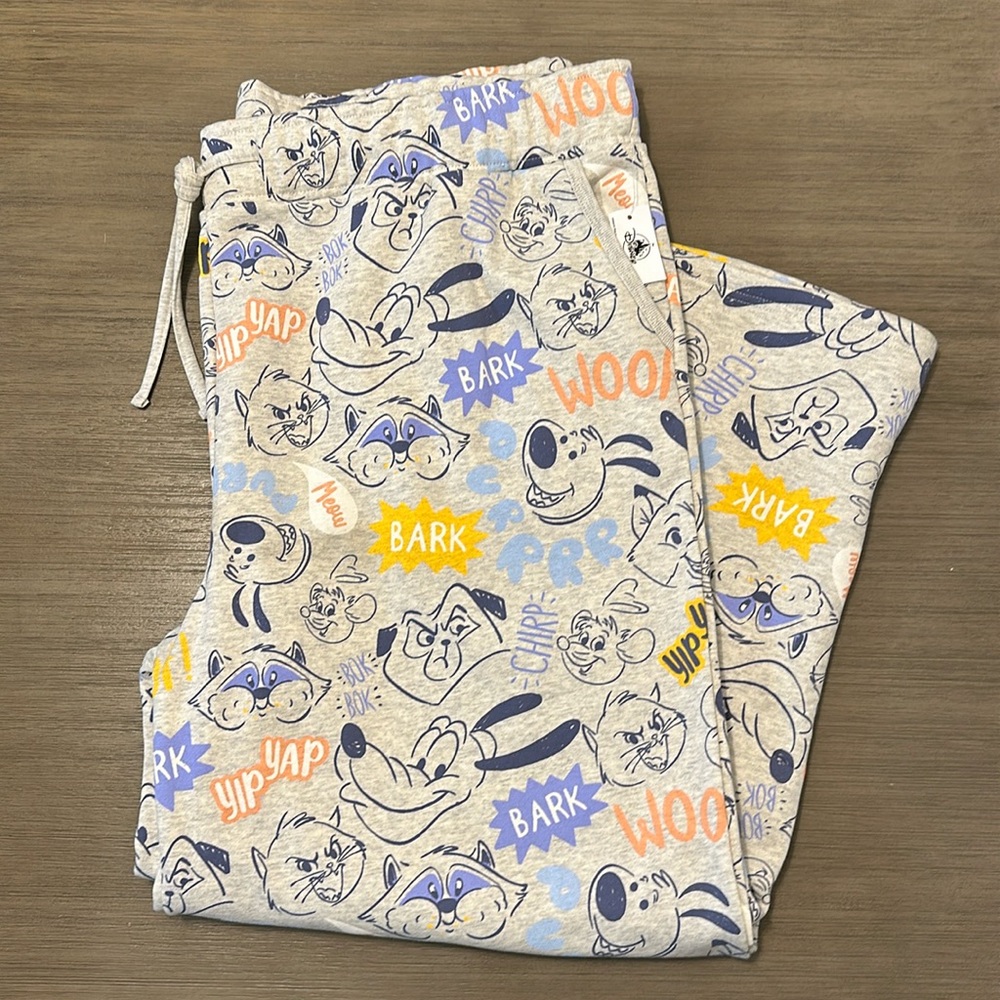 Disney Parks Disney Critters All Over Print Wide Leg Sweatpants - Womens Size 1X